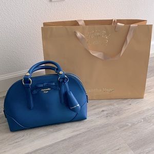 Samantha Vega Blue Ribbon Crossbody Bag